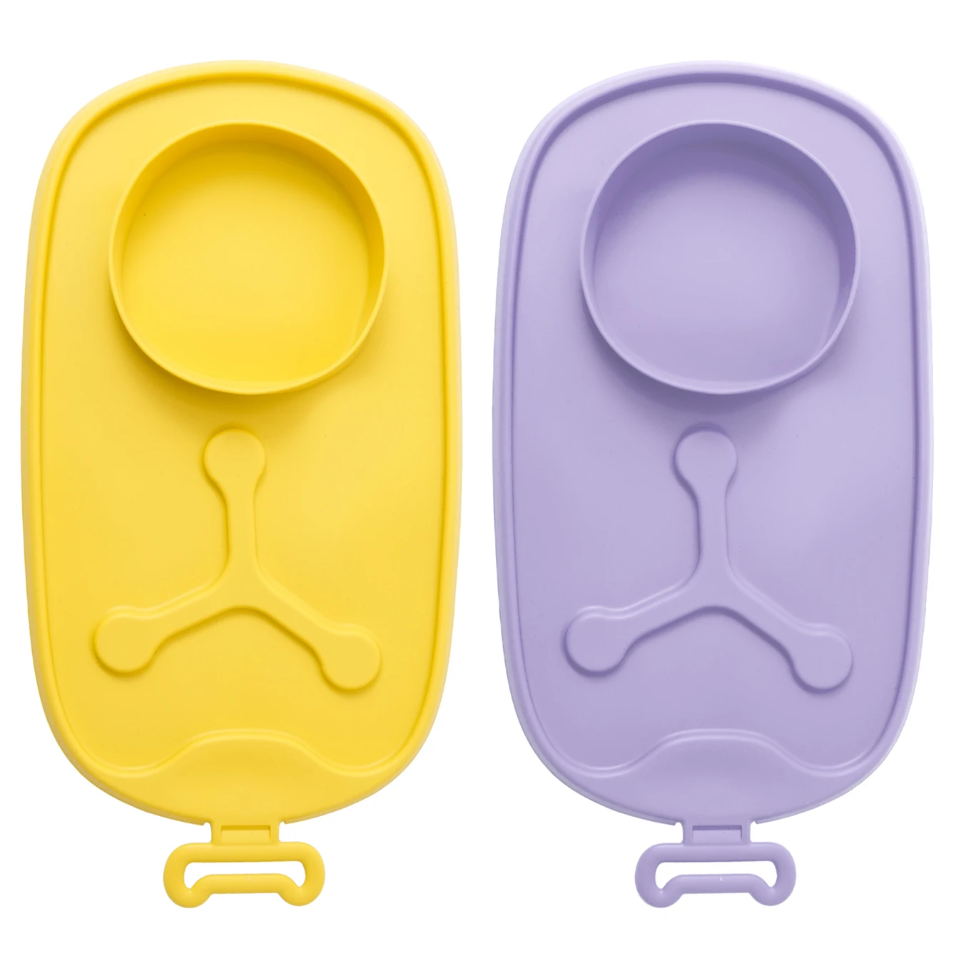 Color niños 1 Uds. Cuenco de silicona para bebé, plato de alimentación antideslizante, almacenamiento de entrenamiento, platos portátiles, vajilla, regalo para Baby Shower