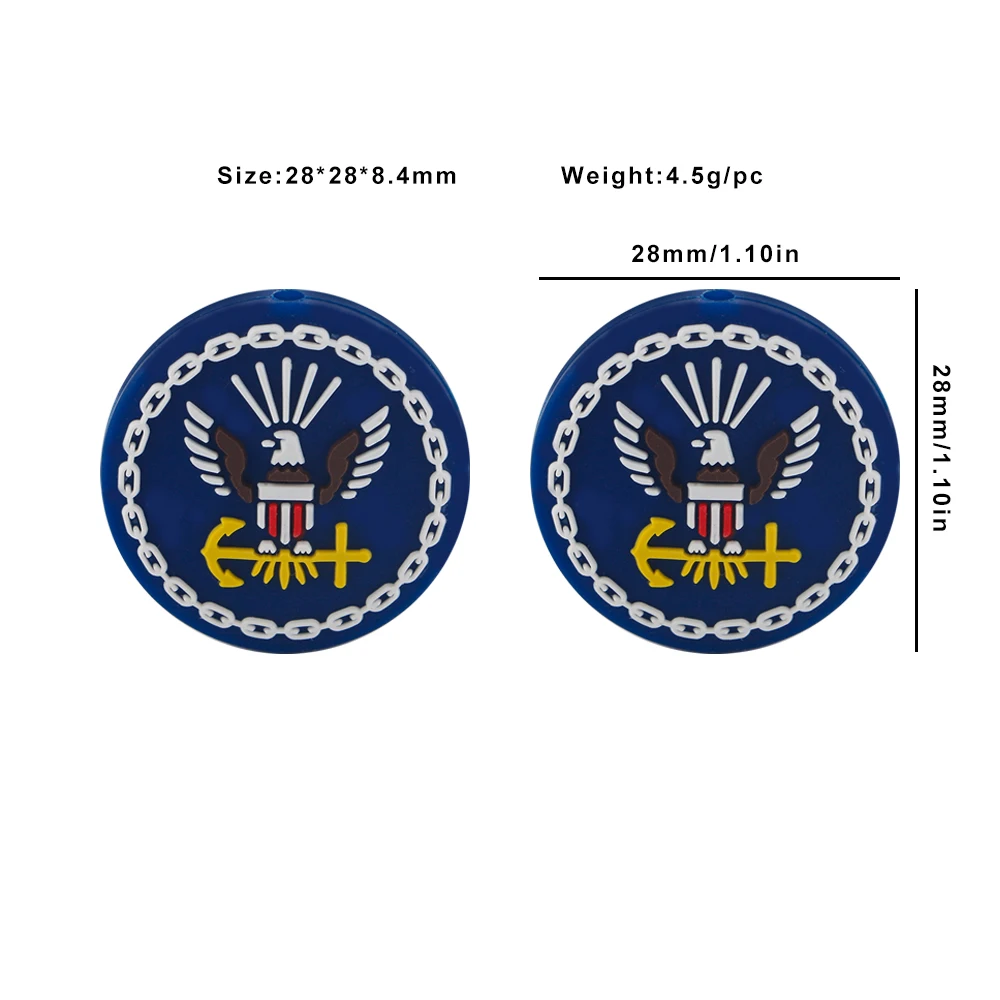 10pcs Navy blue