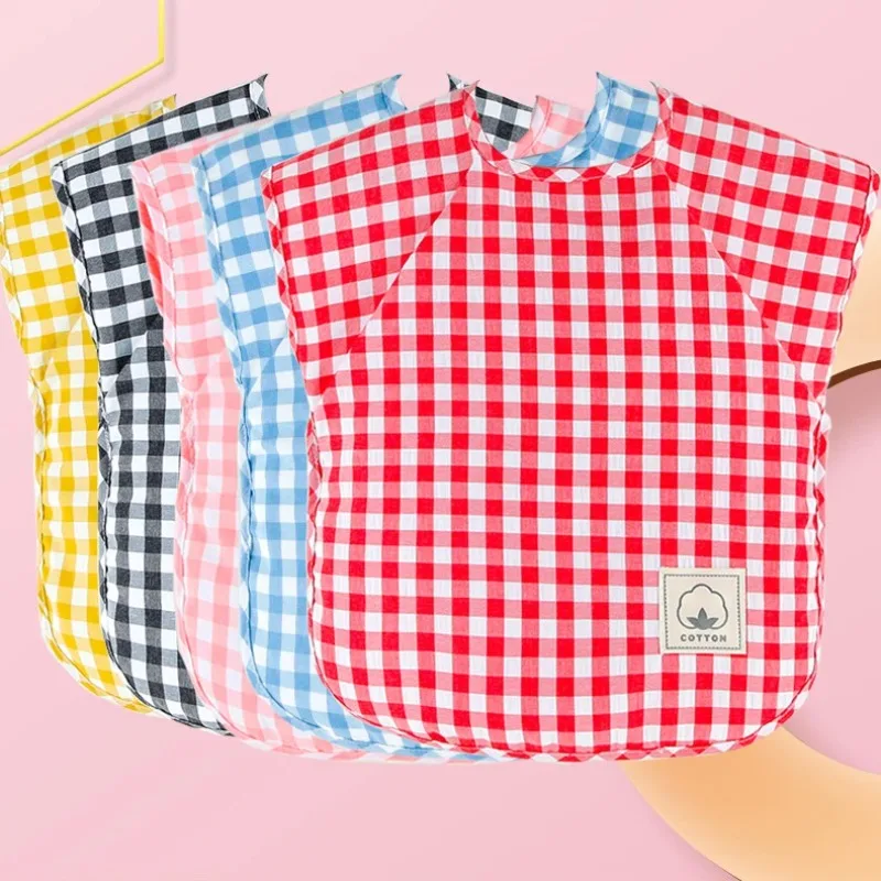 Babero para comer para bebé, delantal impermeable sin mangas, monos de comida, ropa de trabajo hecha a mano con pintura de arcilla para niñas y niños, paños para eructar - imagen 2