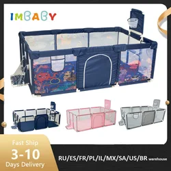 IMBABY Corralito de juegos infantil con valla de seguridad
