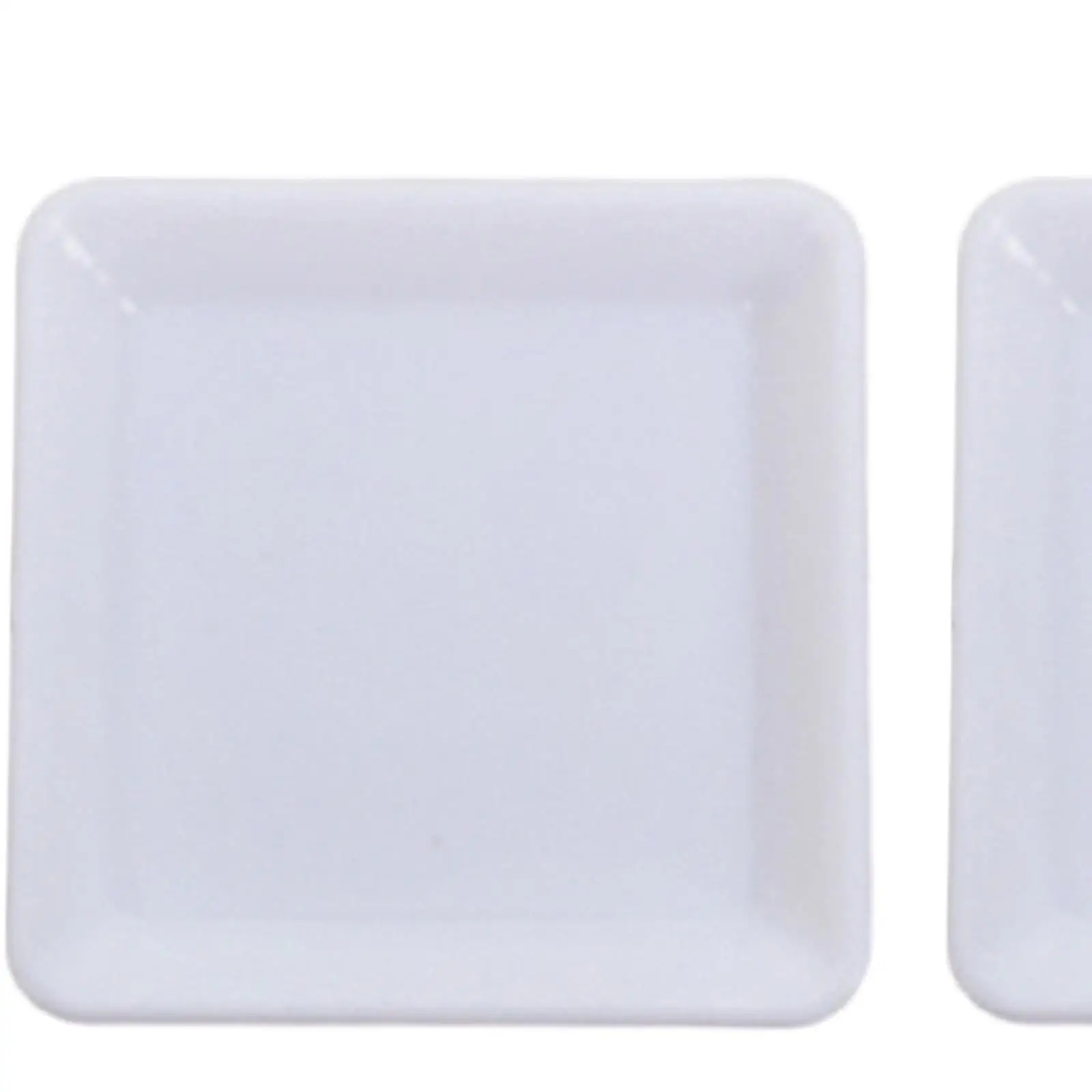 5Pcs 1:12 Dollhouse Miniature Dish Tray Mini Plate Dishes Life Scene Dollhouse Decoration Dessert Dish Tableware Toy