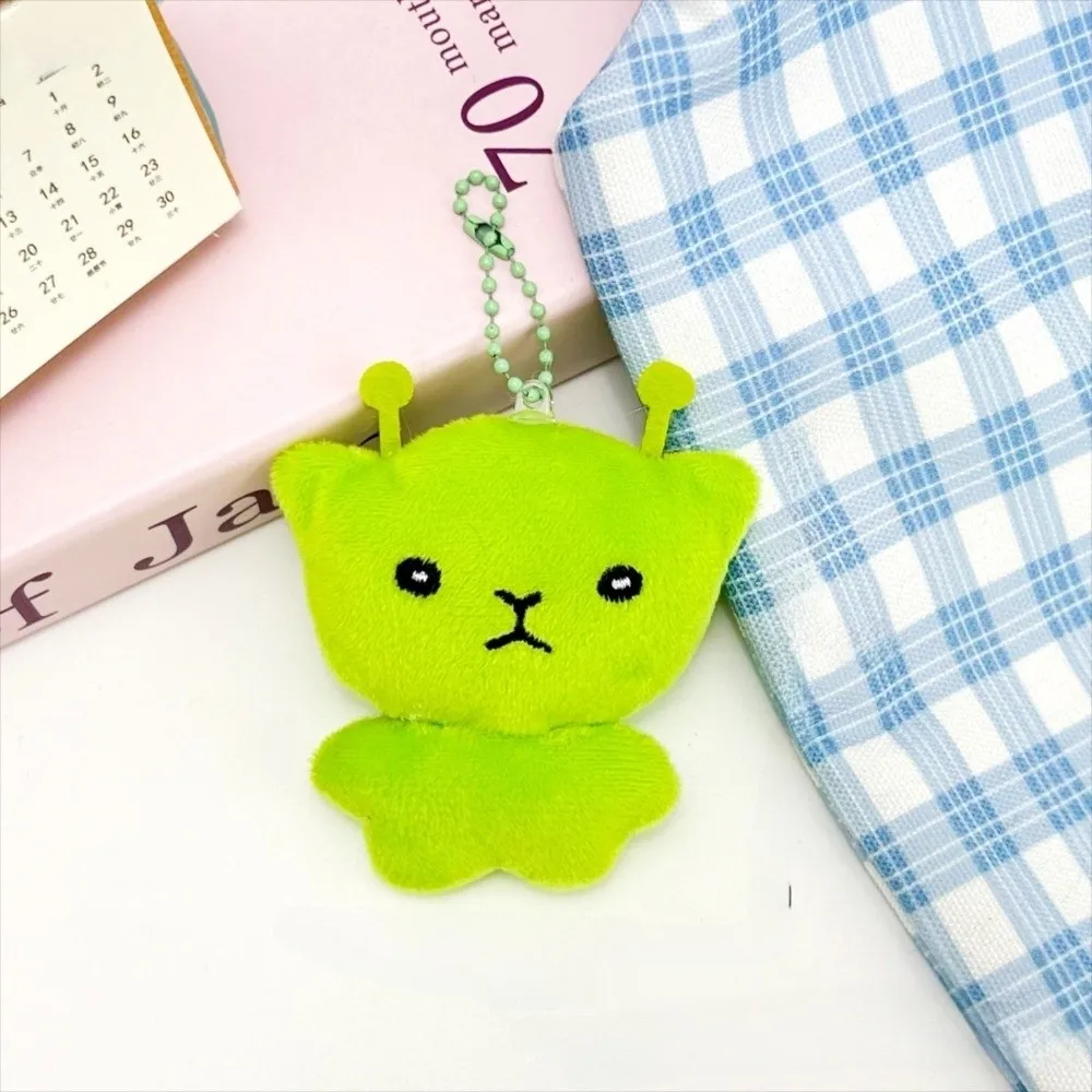 Colgante de mochila de peluche kawaii – Llavero de gato alienígena - imagen 5