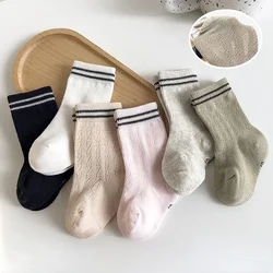 Calcetines rayados de algodón para verano – Niños y niñas