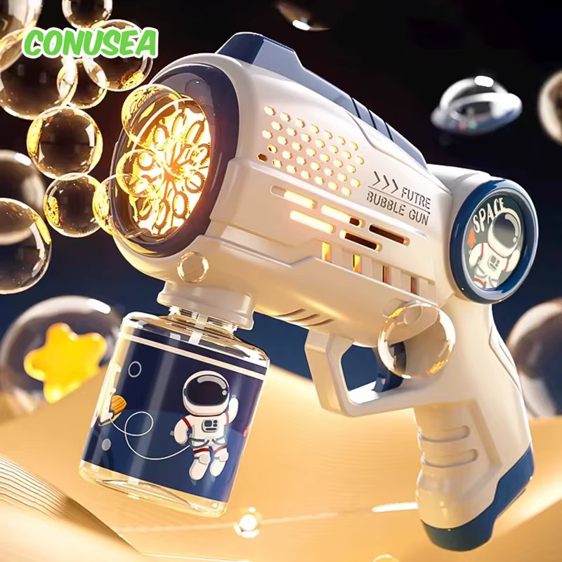 Pistola de burbujas astronauta eléctrica con luces – Juguete - imagen 4
