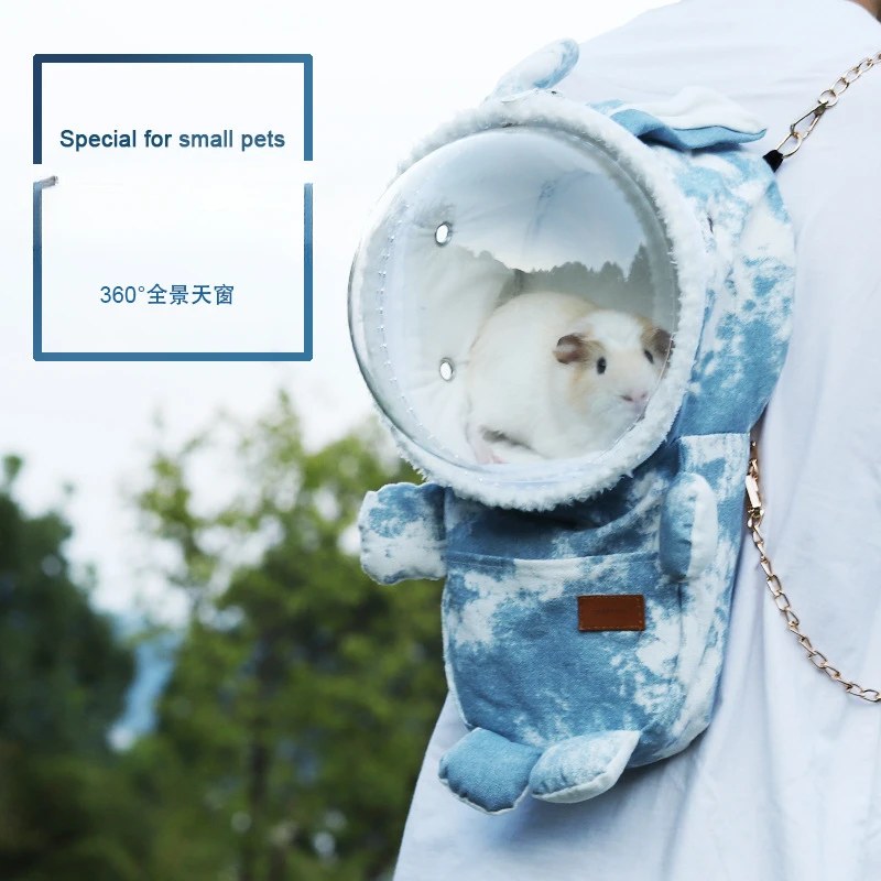 Bolsa de hámster para salir, cobaya, dragón, gato, enano, conejo, miel, portátil y compacta - imagen 2