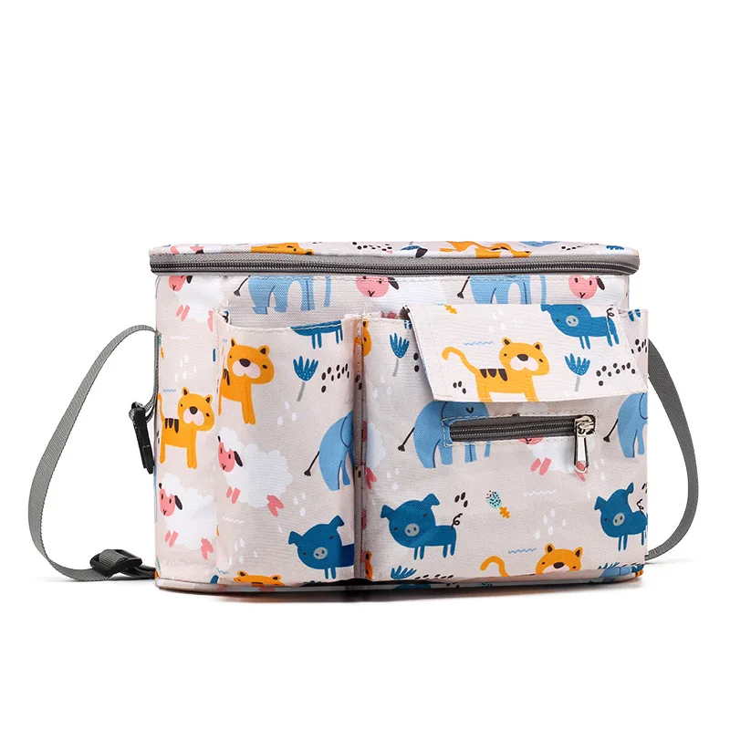 Bolsa colgante para cochecito de bebé, bolsa multifuncional para mamá al aire libre, bolsa impermeable para cochecito de almacenamiento para madre y bebé - imagen 4