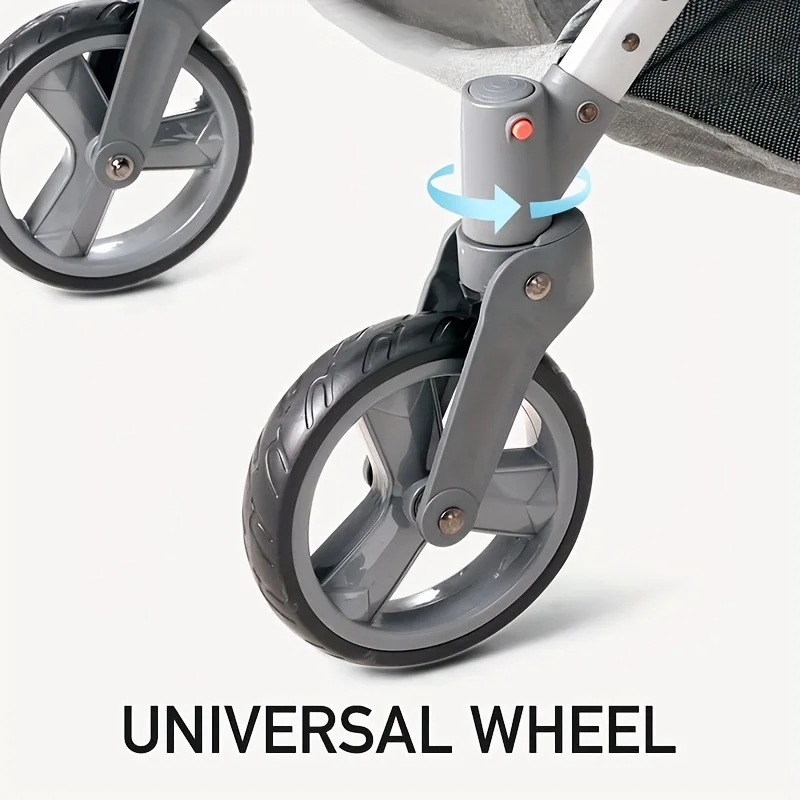 Cochecito doble, plegable ligero, puede sentarse y acostarse. - imagen 5