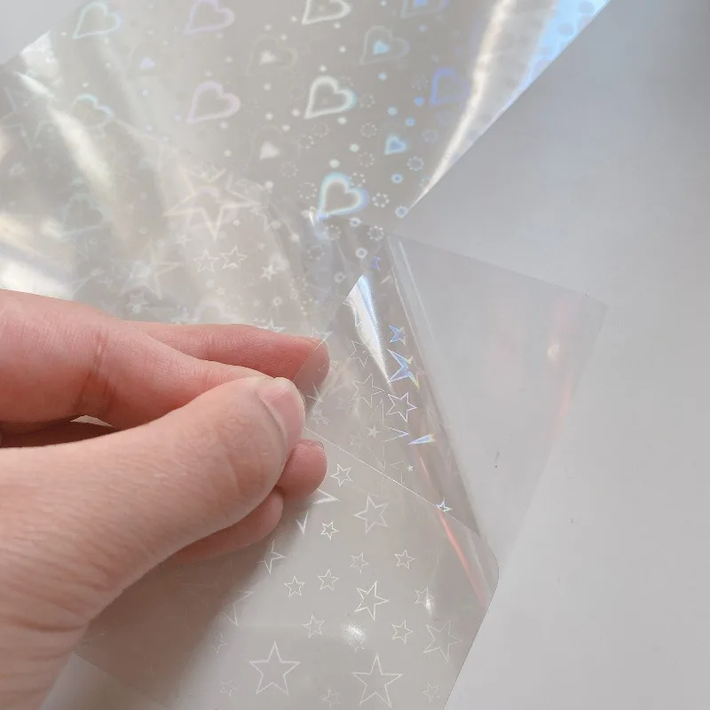 Pegatinas transparentes con purpurina láser para álbumes - imagen 3