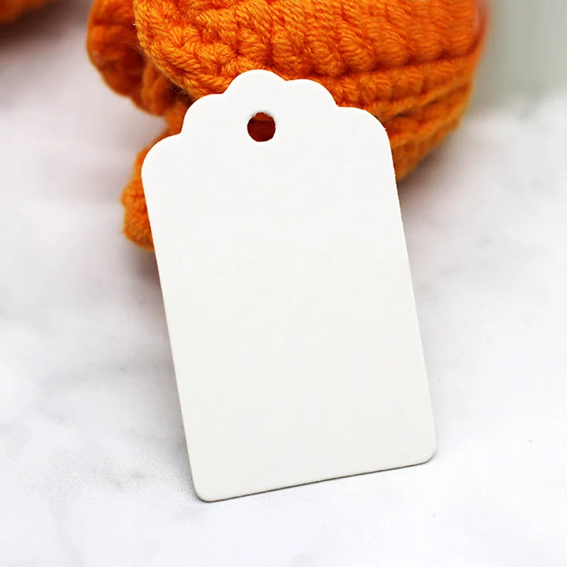 Etiquetas Kraft blancas para regalos y manualidades de papelería - imagen 4