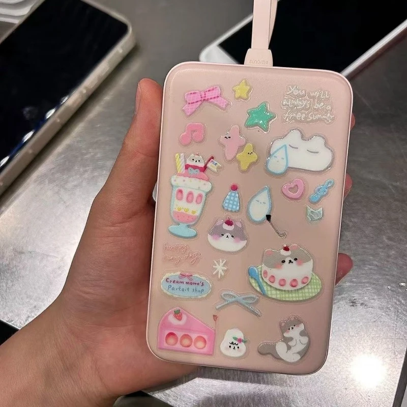 Dibujos animados Ins nueva pegatina en relieve arco lindo cachorro patrón de dibujos animados DIY decoración tridimensional del teléfono móvil - imagen 4