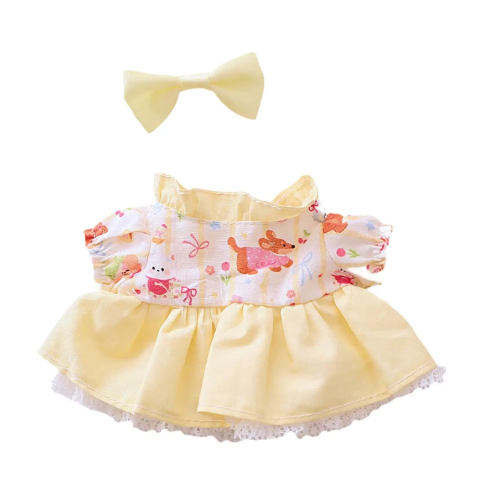 Plush Doll Clothes for 15-17cm Doll Photo Props,Soft,Costumes,Dress up DIY Fashion Doll Clothing Cute Stuffed Animals Clothes
