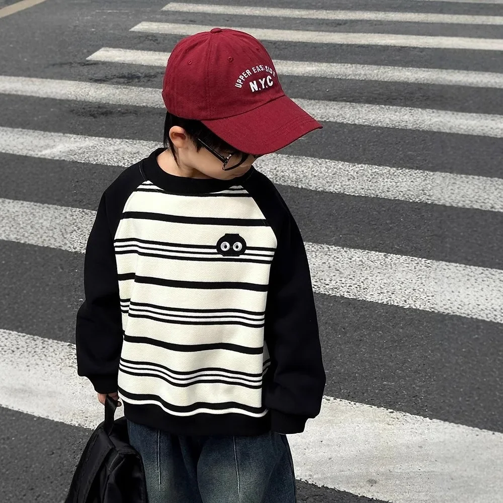 Sudadera de lana a rayas para niños y adolescentes - imagen 3