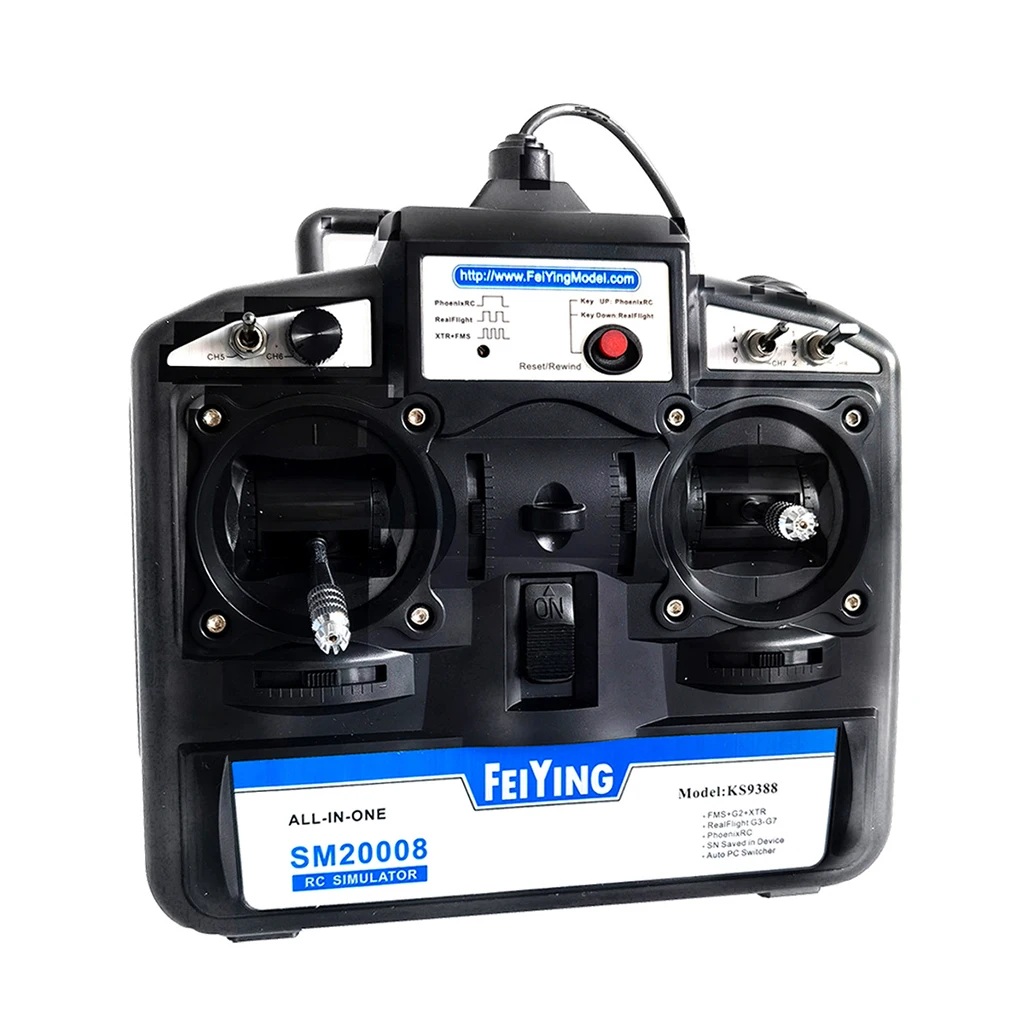 Mando a distancia 8CH USB Helicóptero Quad G8 0 Transmisor /008 Receptor Radio 2.4ghz