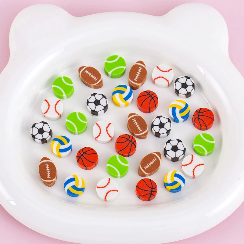 Juego de Mini borradores de 20/40/100/200 Uds., borrador con forma de fruta espacial de animales de dibujos animados, papelería, regalo de recompensa, escritorio, regalo de Carnaval para mascotas ZYF - imagen 4