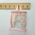 pink transparent bag