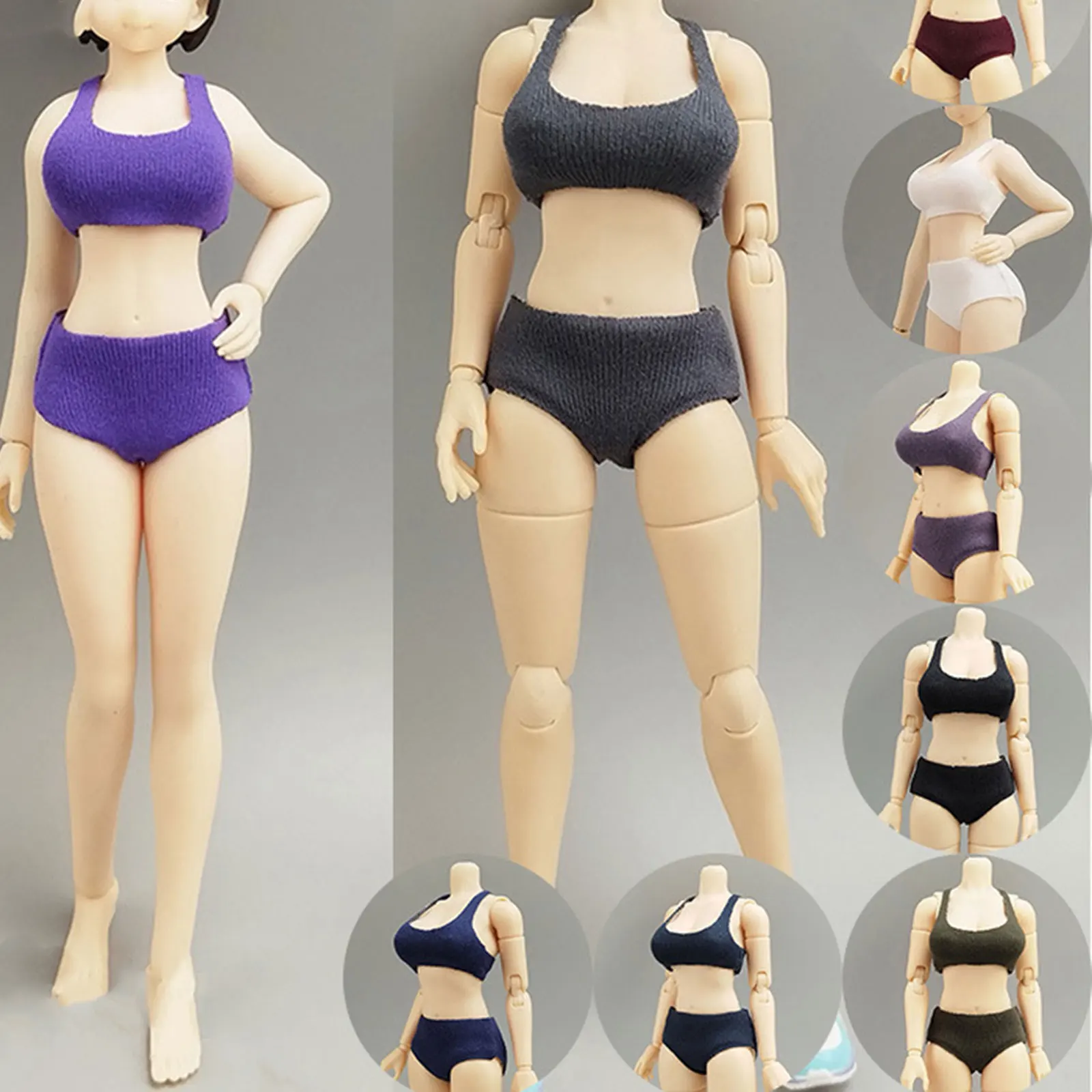 Conjunto deportivo sujetador y shorts para muñecas – Ligero, casual