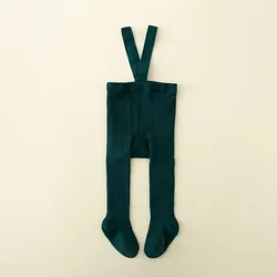 Pantalones de punto con tirantes para bebé – Otoño invierno