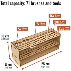 Organizador infantil de madera para lápices y escritorio