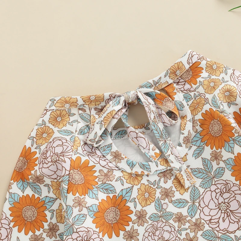 Bañador de manga larga Tregren con estampado floral para niña - imagen 5