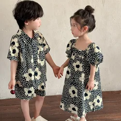 Vestido floral sin mangas para niña fresco y cómodo primavera