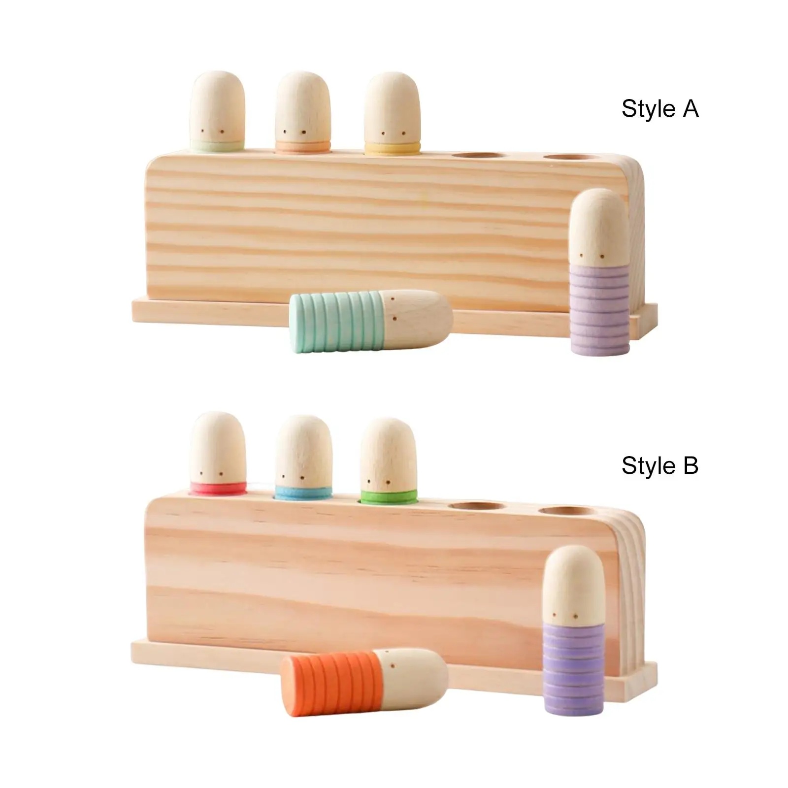 Figuras madera - Vista principal arco iris