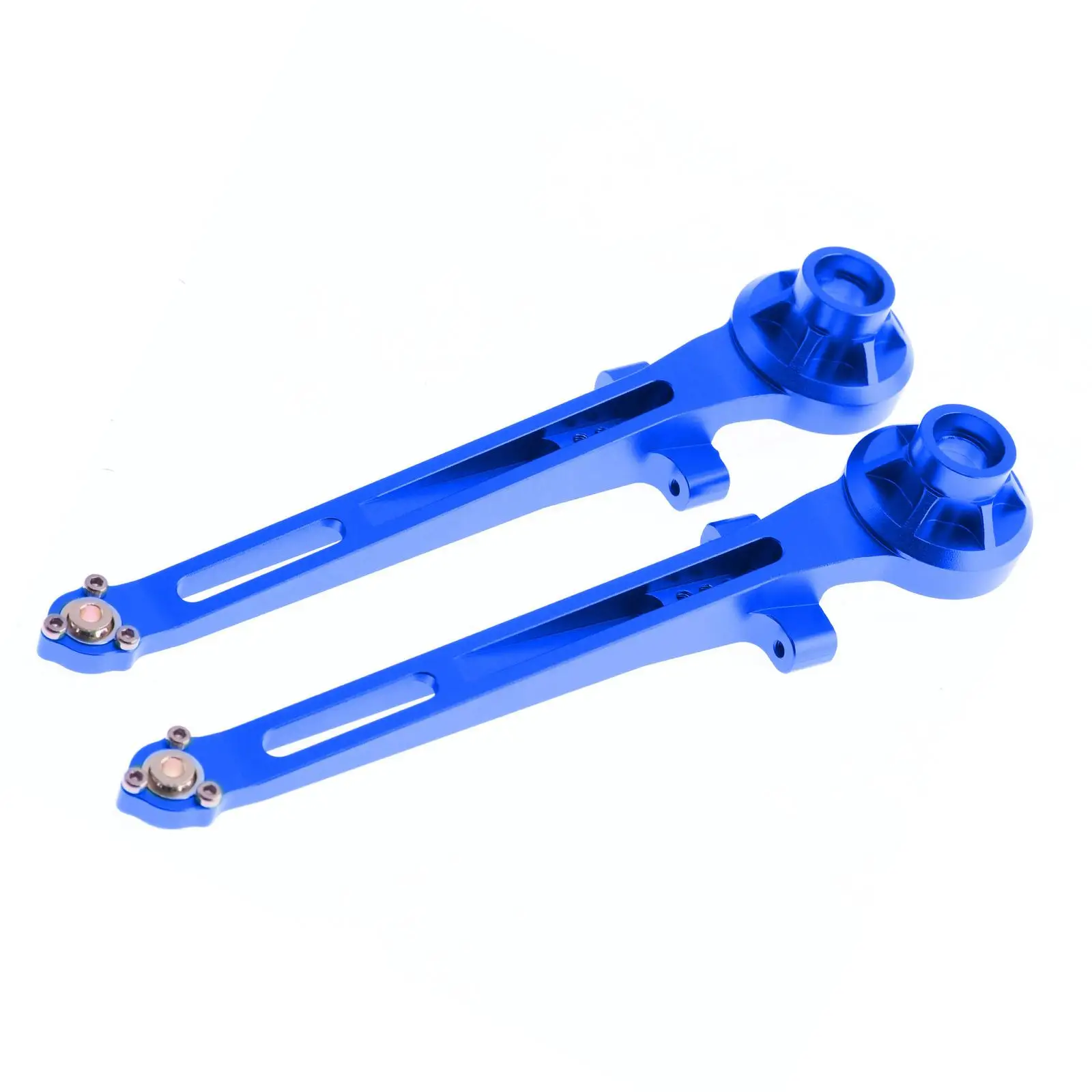 2 Pieces Pair of Rear Arms Aluminum Alloy Replacement Parts Accessory Upgrades for 58719 1/10 Scale RC Model Car Vehicles DIY