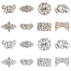 Broche cuadrado con brillantes para zapatos de novia