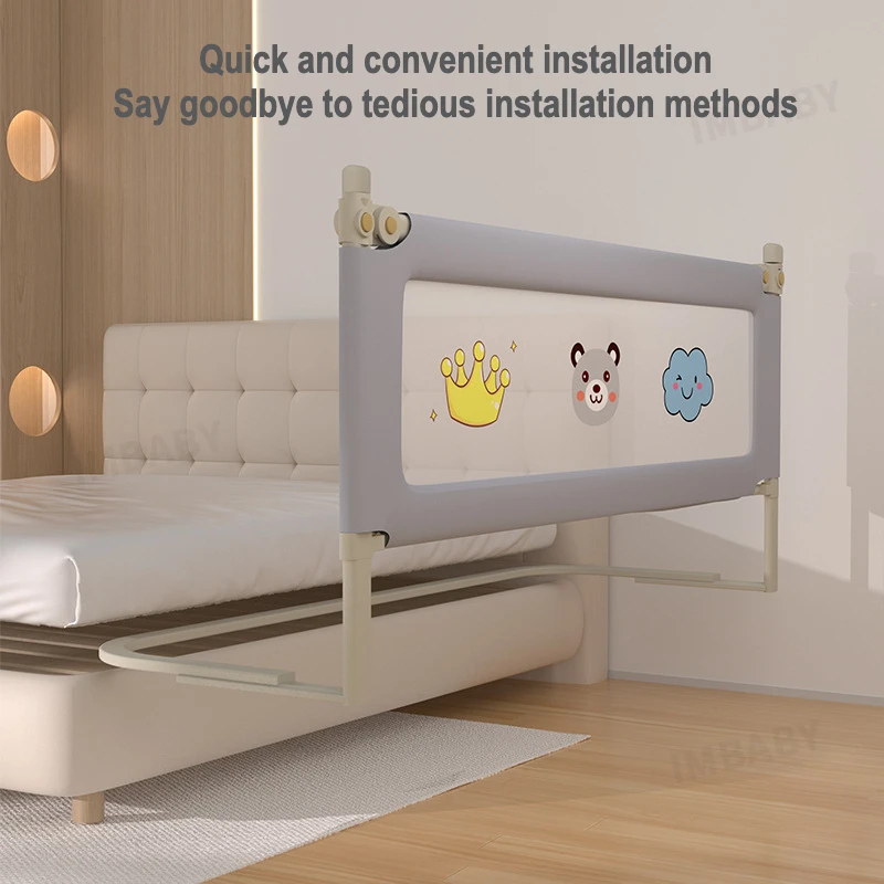 IMBABY barandilla de seguridad ajustable para cama del bebé - imagen 5