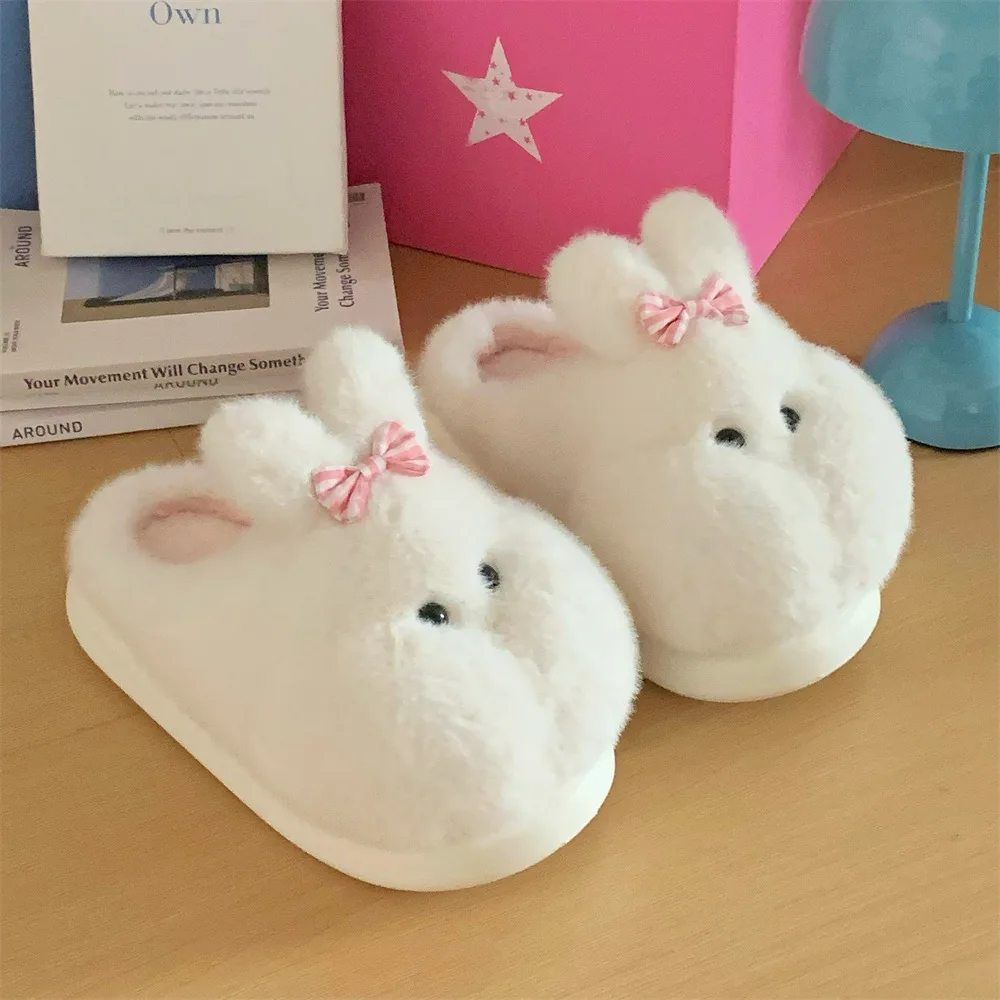 Pantuflas de algodón con diseño conejo para niña – Suaves - imagen 5