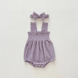 Mono verano niña sin mangas con diadema