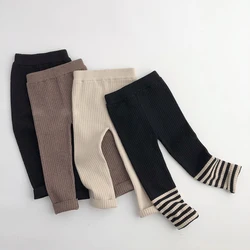 MILANCEL Leggings Elásticos de Punto para Niños y Niñas