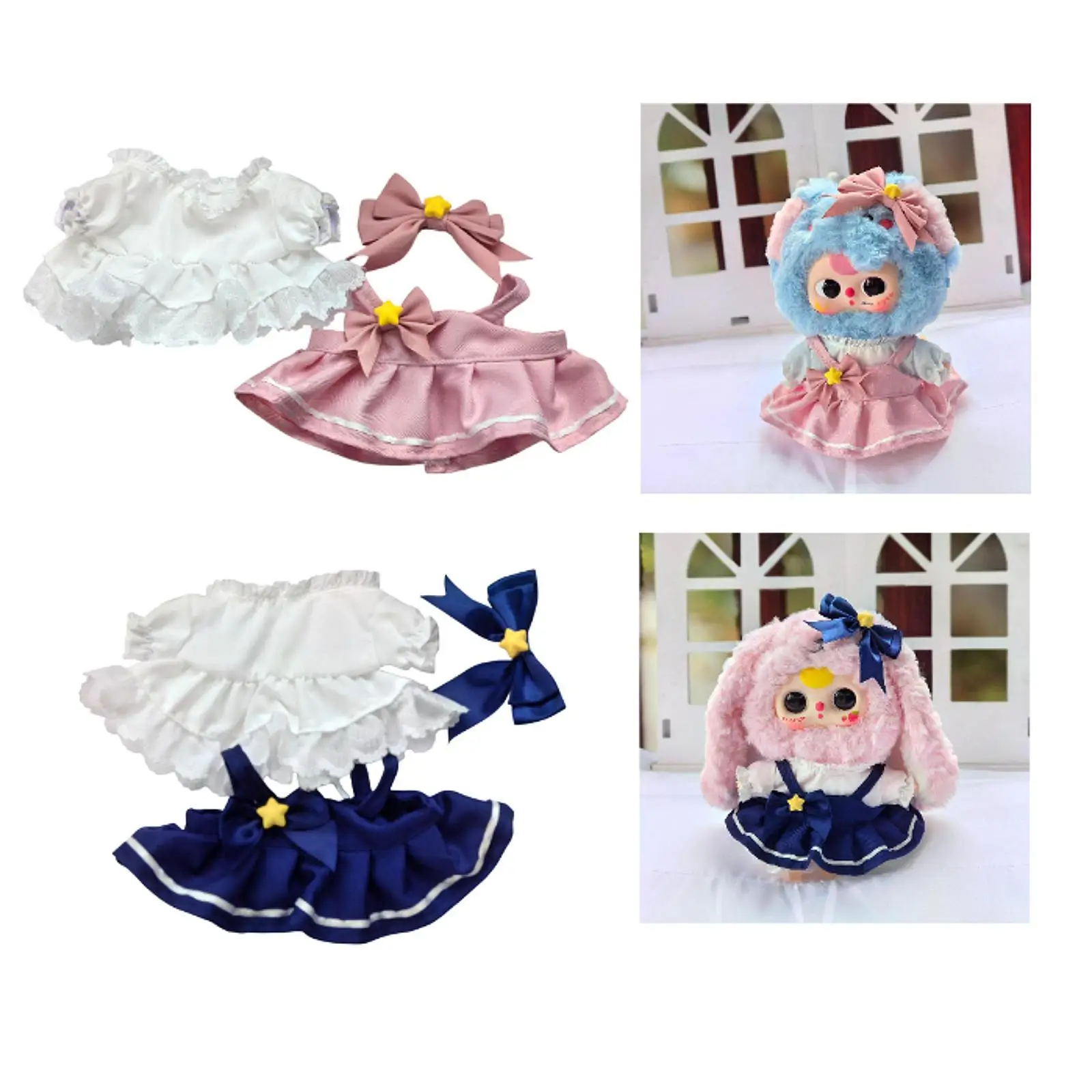 3x Dolls Dress Suit Cute Costume for 20cm Dolls Boys Dolls Children's Gifts