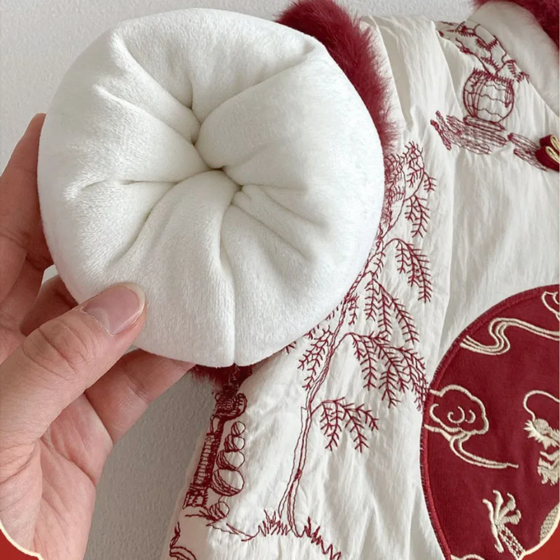 Conjunto polar bordado floral para niño - imagen 5