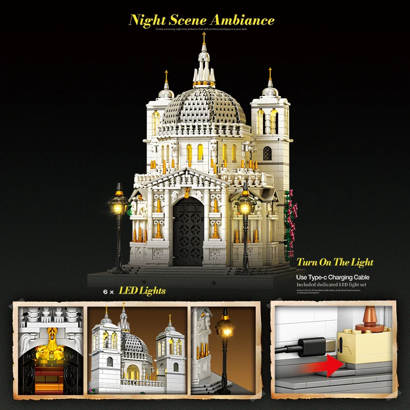 Set construcción Venezia con LEDs - Juguete decorativo infantil - imagen 4