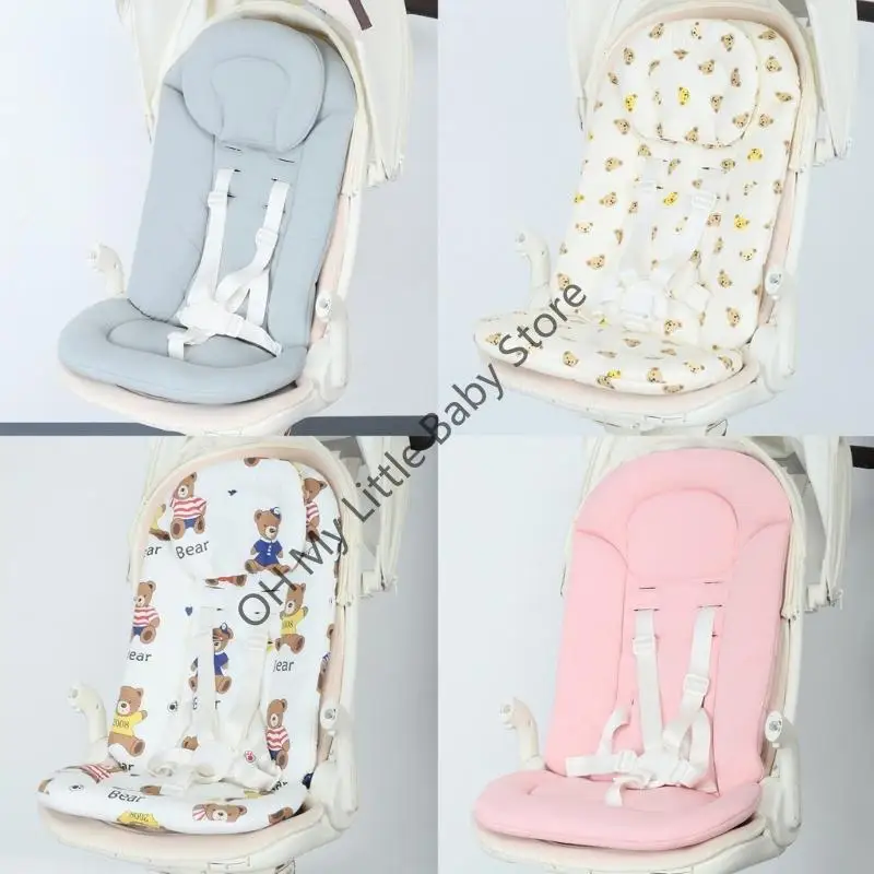 Almohadilla protectora para asiento cochecitos poliéster M76C, cojín para asiento diseño transpirable, fácil para uso - imagen 2