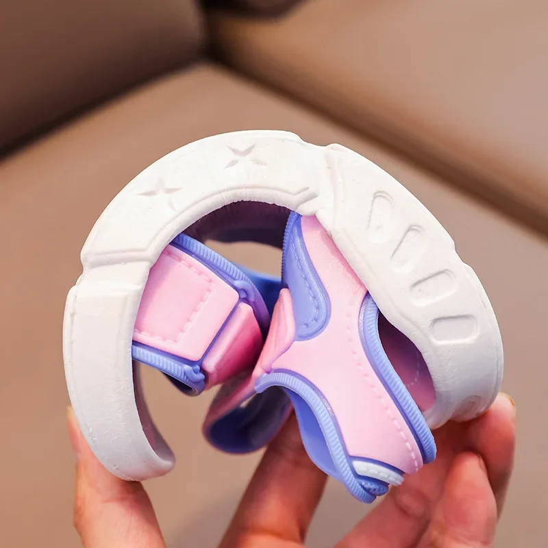 Sandalias para niños, sandalias antideslizantes de suela blanda con dibujos animados de verano para niños, zapatos de playa a la moda para niñas, sandalias de PVC para niños de 4 a 10T - imagen 3