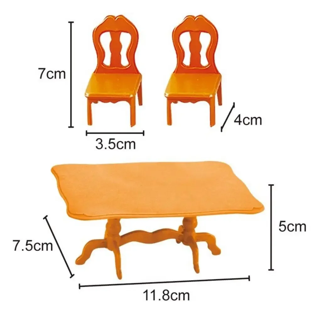 Muebles miniatura para casa de muñecas con cocina y sofá - imagen 5