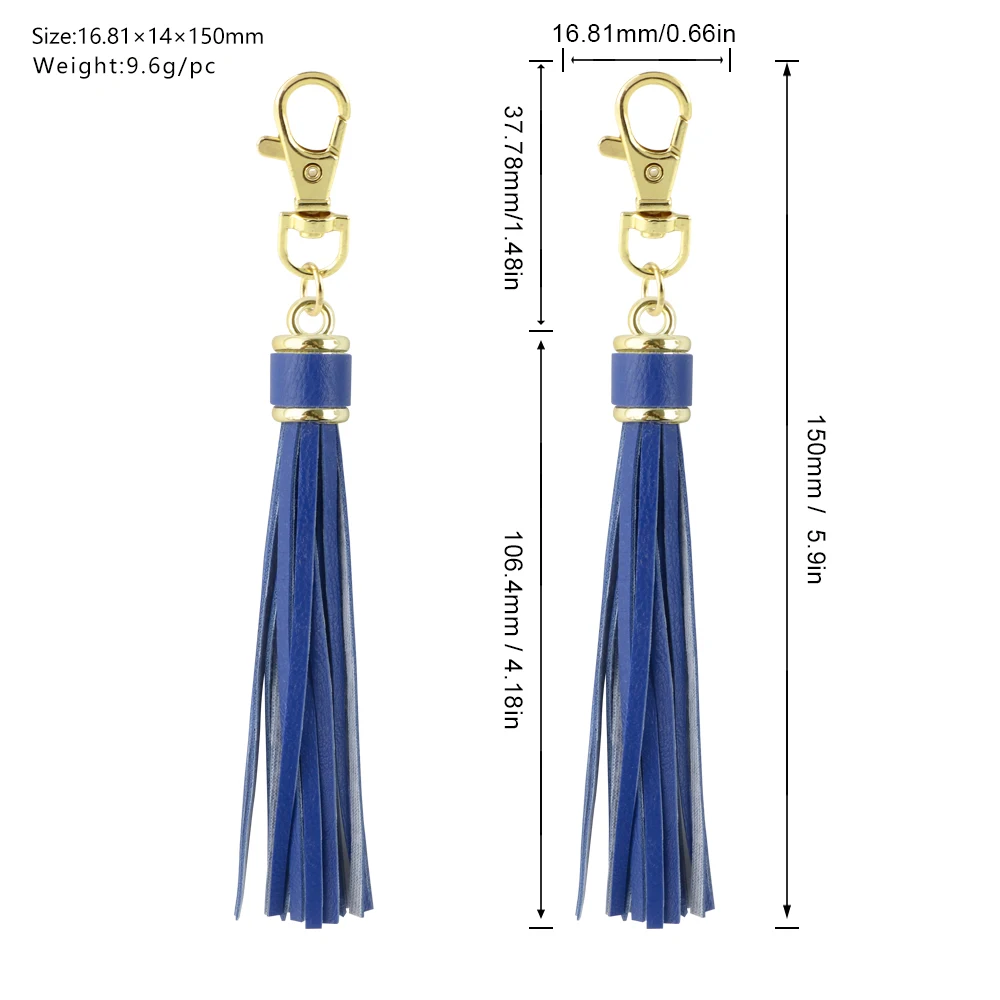 30 estilos de borlas de cuero PU, producto terminado a la moda, cadena de borlas aplicable a hacer mochila, colgante, llavero, cadena para teléfono