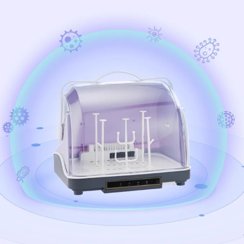 ‌ Esterilizador de biberones de leche UV con control táctil - Secador de utensilios de alimentación para bebés 2 en 1 con capacidad de 10 litros y almacenamiento antibacteriano - imagen 3