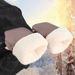Guantes para cochecito, 1 par, invierno, a prueba de viento, cálidos, estilo Simple, guantes universales para cochecitos, accesorios impermeables para cochecito de bebé
