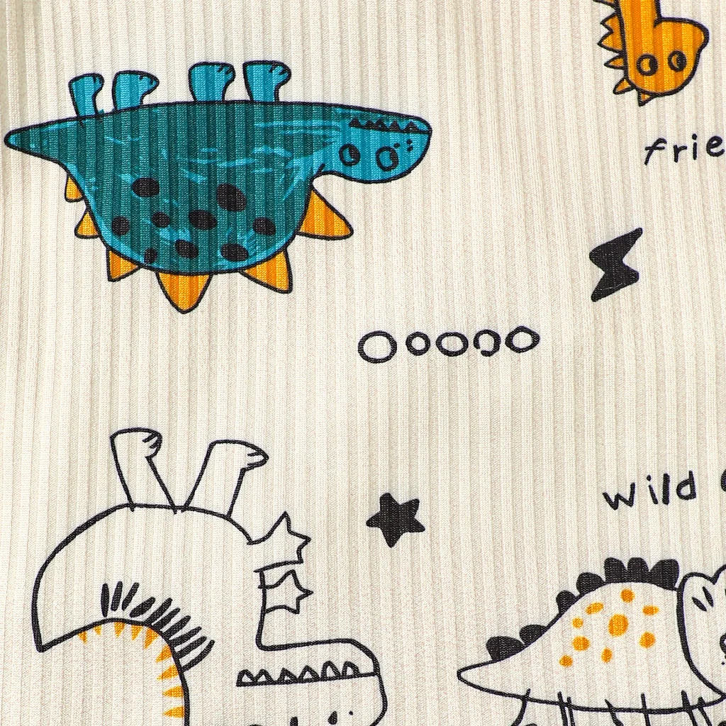 Conjunto de ropa para niño pequeño de 1 a 3 años, traje de manga larga con estampado de dinosaurio, Top y pantalones, pijamas para bebé, otoño - imagen 5