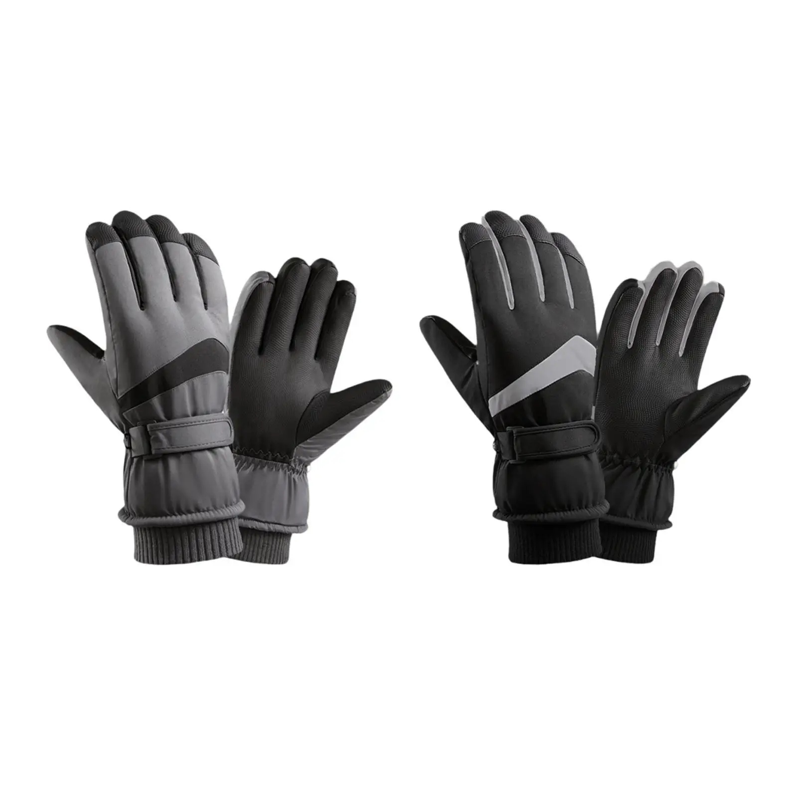 Guantes cálidos de invierno, manoplas térmicas, guantes para bicicleta, suaves, gruesos, impermeables, para esquí - imagen 3