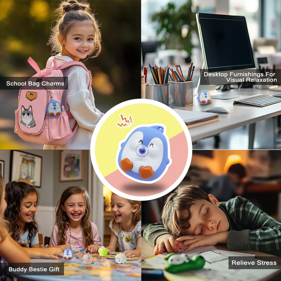 Juguete Squish que escupe burbujas antiestrés para niños - imagen 3