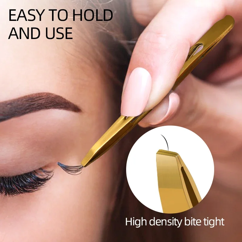 Pinzas para mujer Juego de pinzas para cejas, 4 piezas profesionales de acero inoxidable, pinzas de precisión para vello facial, astilla y Ingr - imagen 4