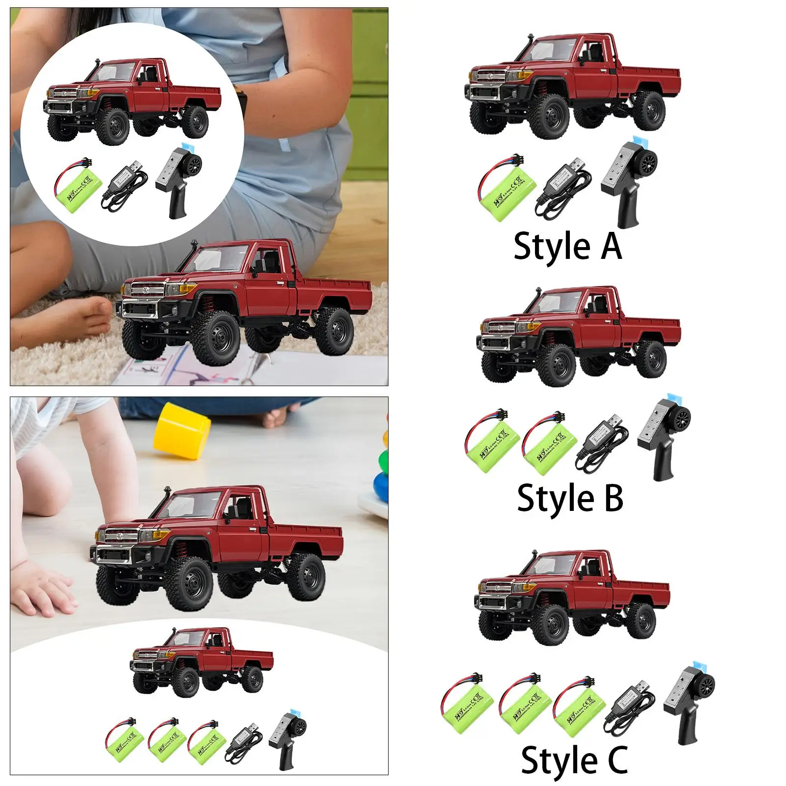 1/12 Scale RC Truck 4WD Road RC Truck Full Scale Car Model Waterproof All