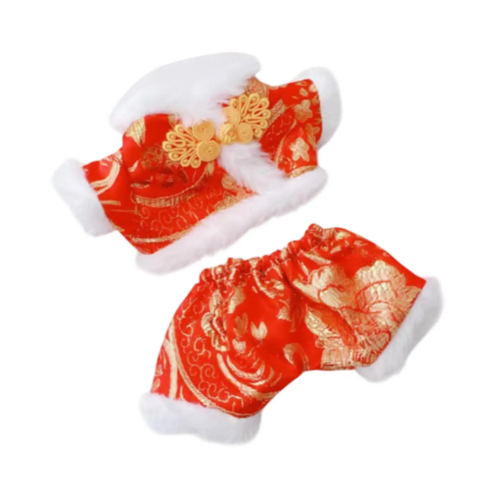 2 Pieces Dolls New Years Top and Pants Doll Clothes for 8in Doll Boys Dolls