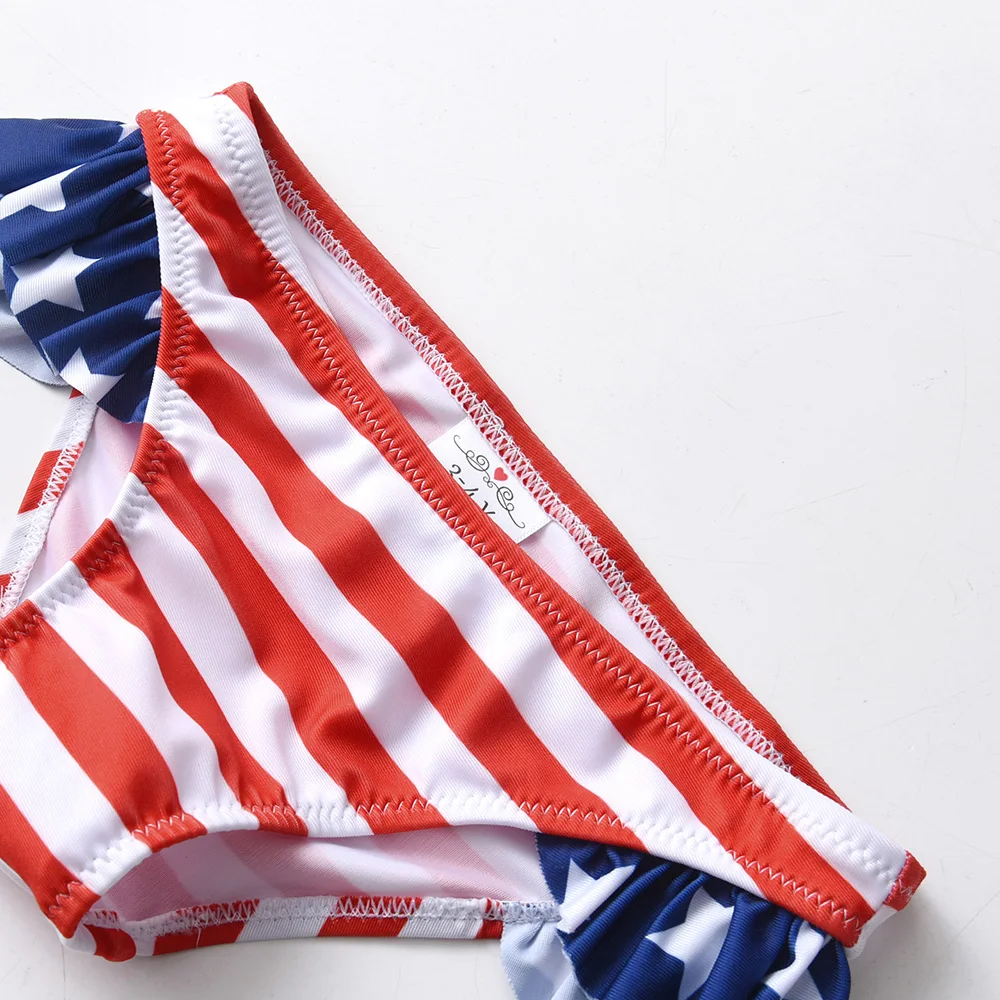 DXTON Traje de baño niña estampado bandera estrellas verano - imagen 2