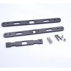 Piezas tamiya de MINI 4WD, rodillo frontal deslizante de resorte único, 1,5mm de fibra de carbono, precio por juego