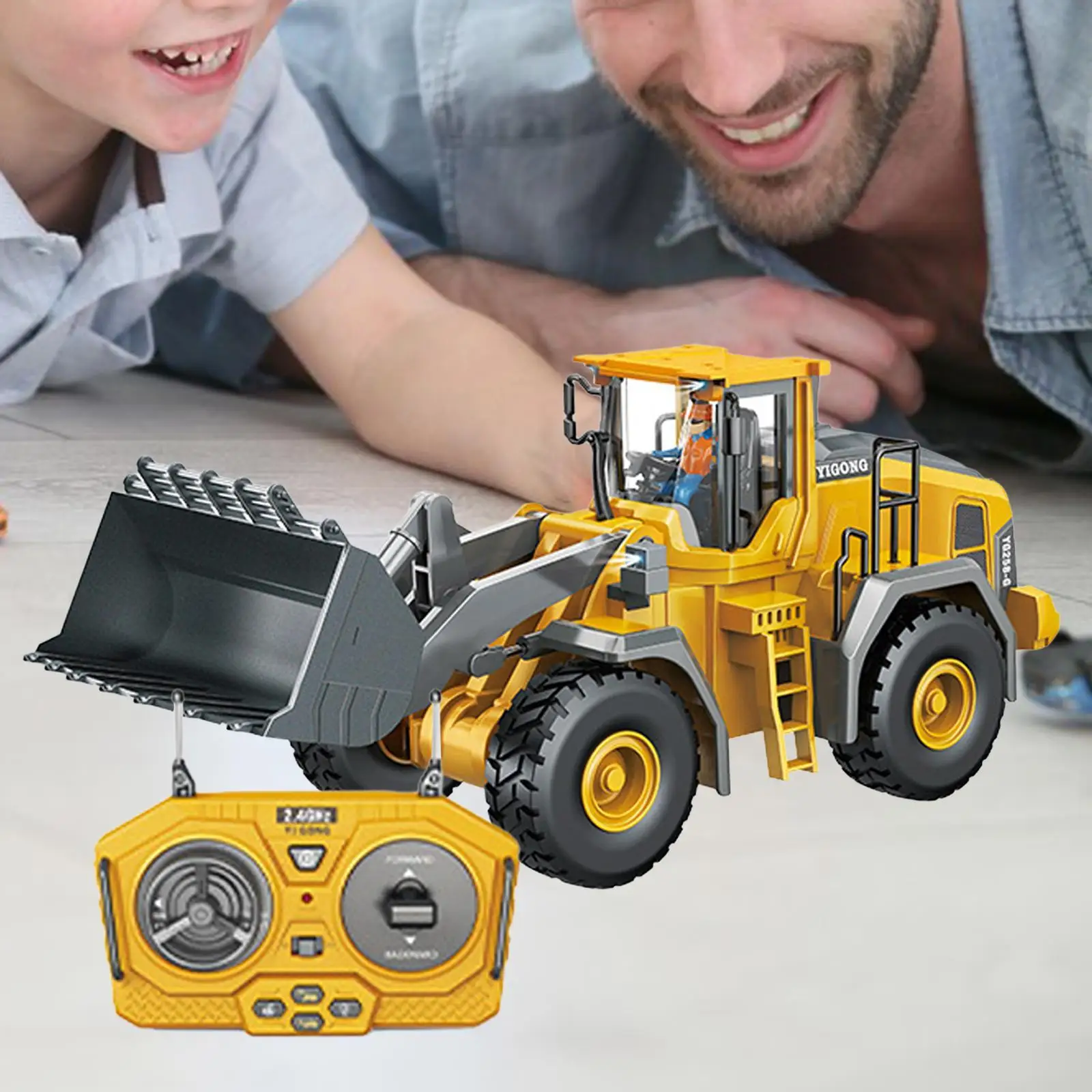 Remote Control Excavator Toy RC Excavator Toy for Kids Children 4-7 Year Old