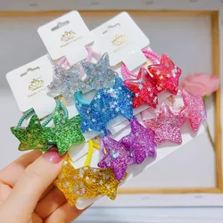 Lazos brillantes de estrella para el pelo – Pack niña